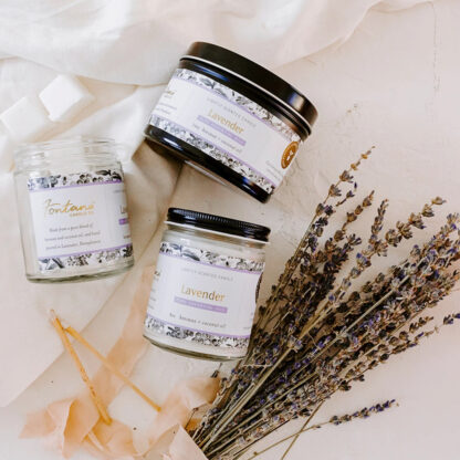 lavender candle natural essential oil